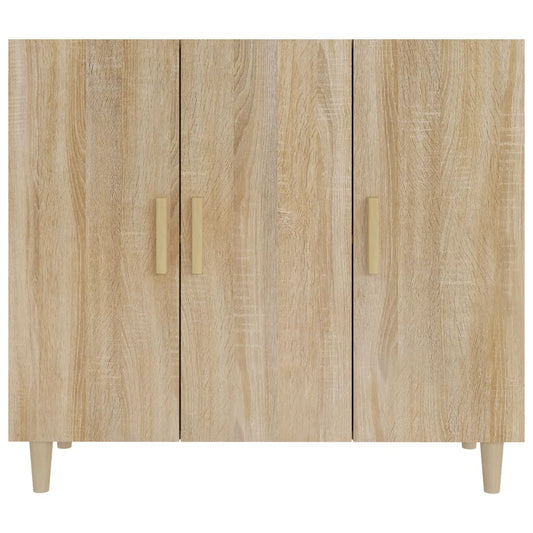 Skjenk sonoma eik 90x34x80 cm konstruert tre
