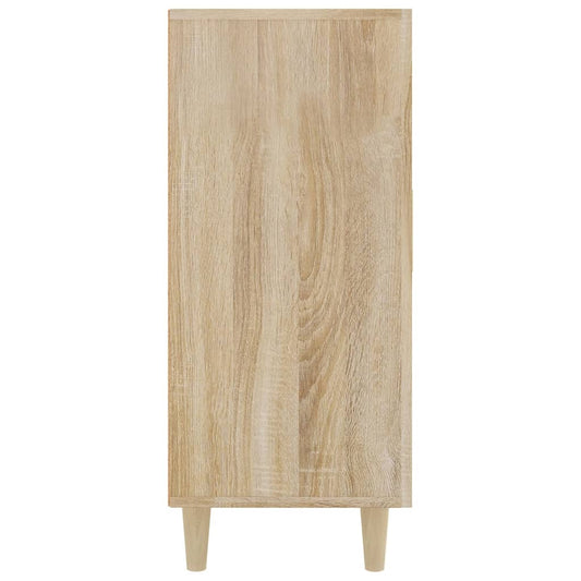 Skjenk sonoma eik 90x34x80 cm konstruert tre