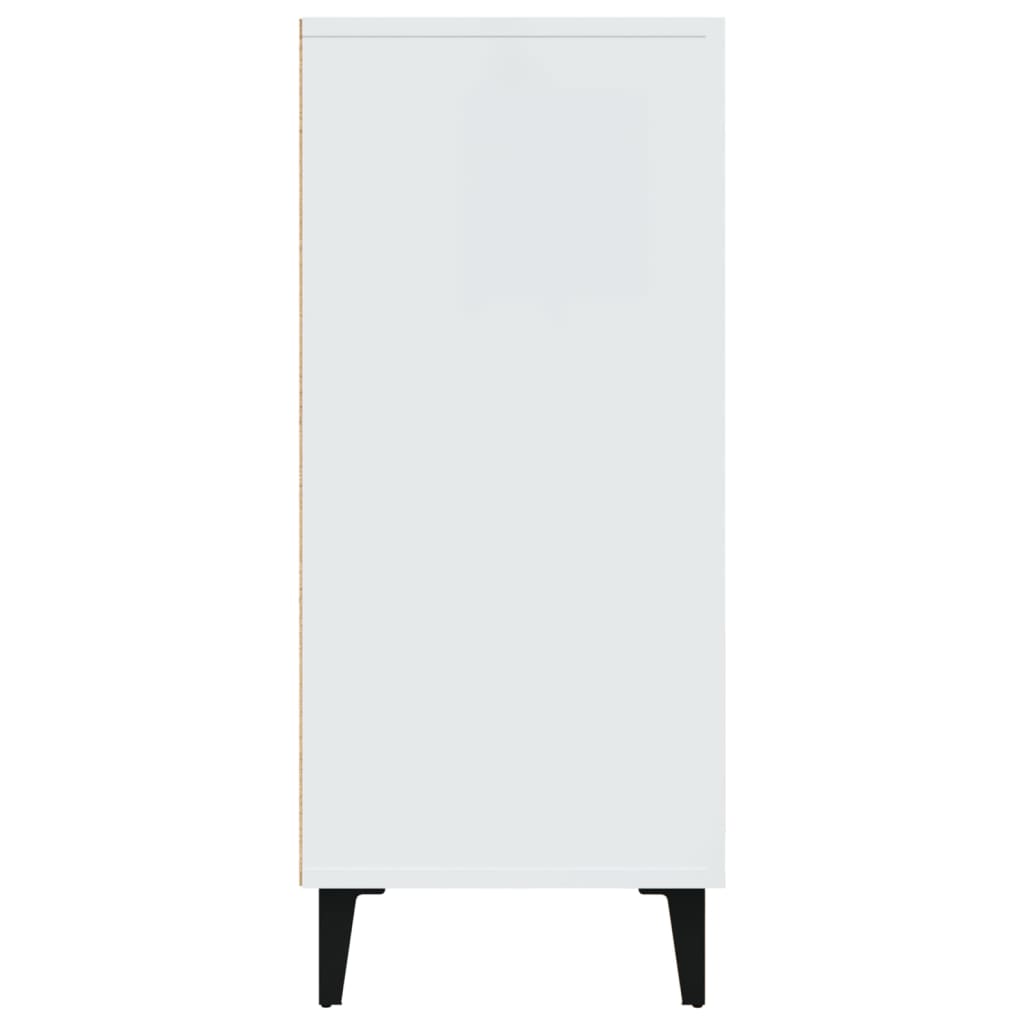 Skjenk hvit 90x34x80 cm konstruert tre