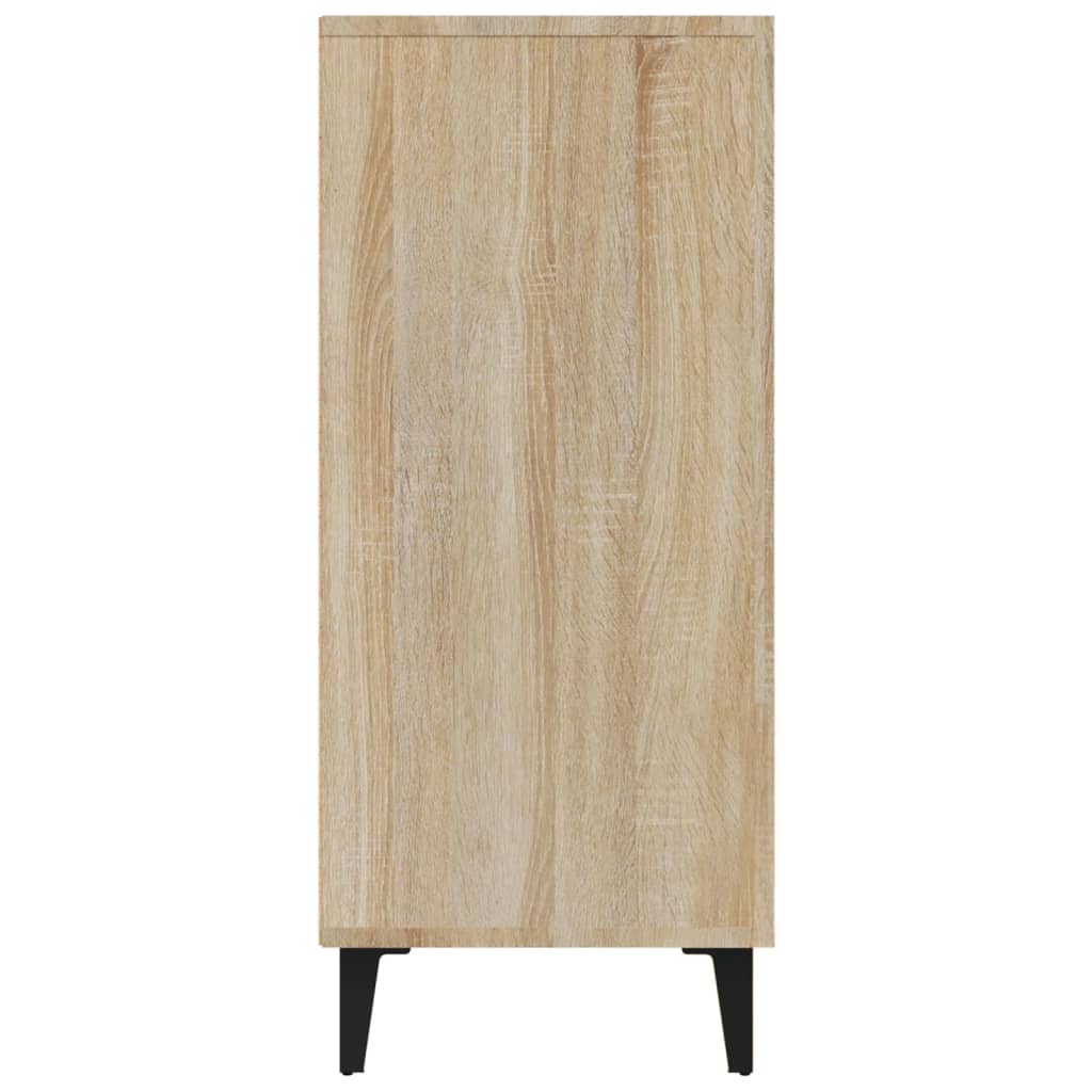 Skjenk sonoma eik 90x34x80 cm konstruert tre