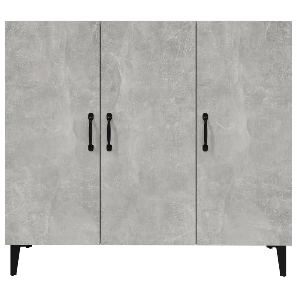 Skjenk betonggrå 90x34x80 cm konstruert tre