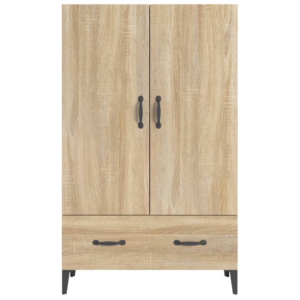 Highboard sonoma eik 70x31x115 cm konstruert tre