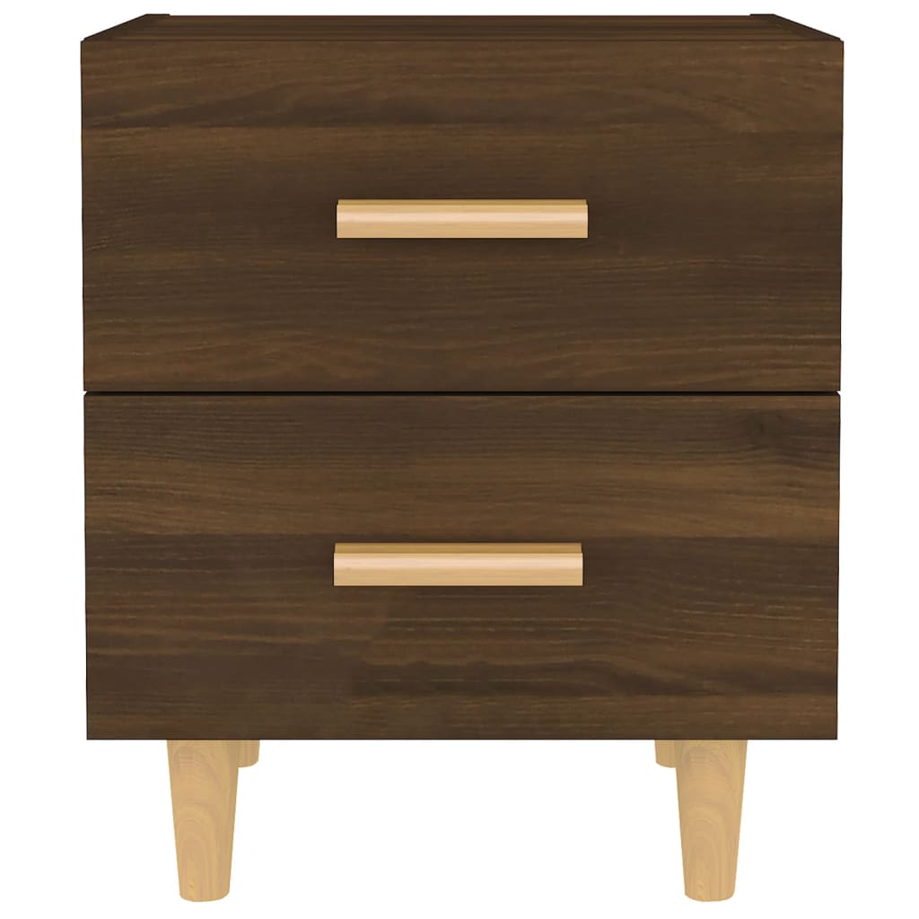 Nattbord 2 stk brun eik 40x35x47,5 cm