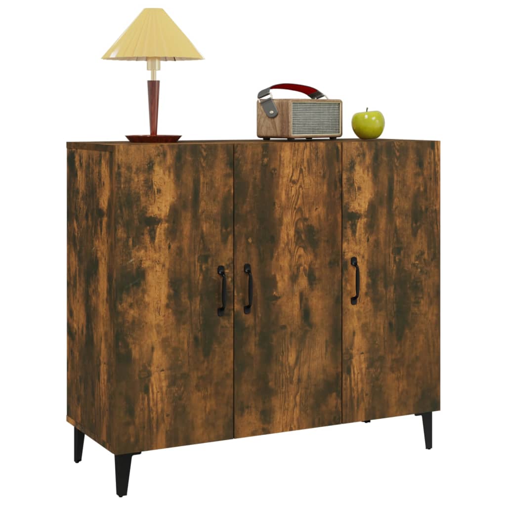 Skjenk røkt eik 90x34x80 cm konstruert tre