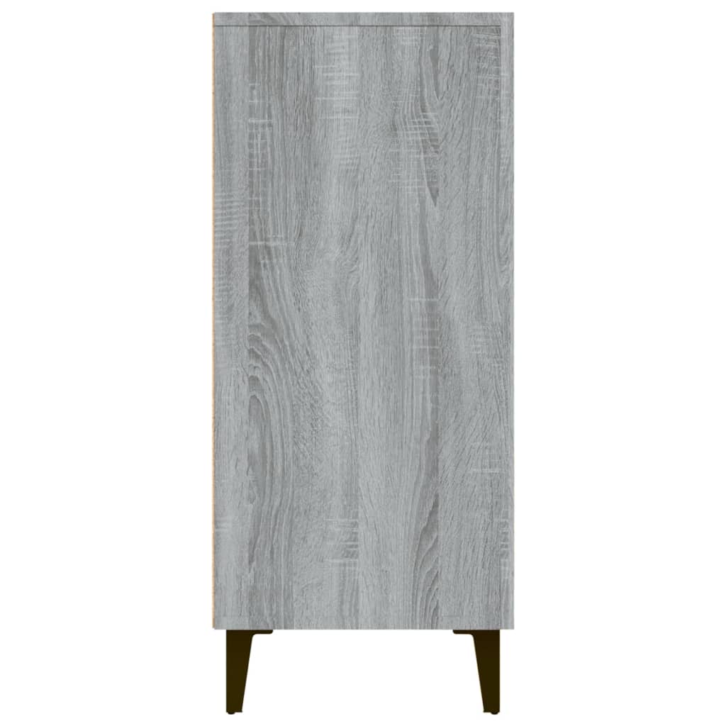Skjenk grå sonoma 90x34x80 cm konstruert tre