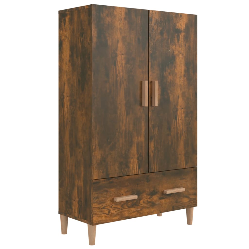 Highboard røkt eik 70x31x115 cm konstruert tre vidaXL