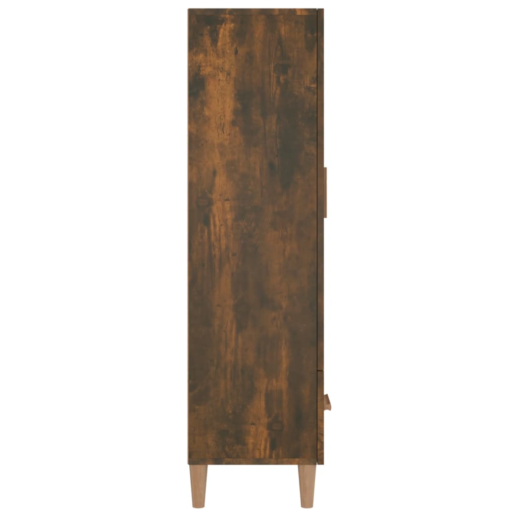 Highboard røkt eik 70x31x115 cm konstruert tre vidaXL
