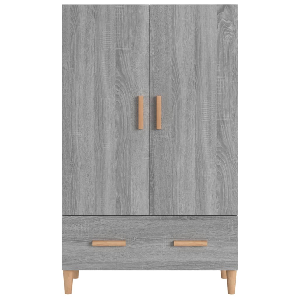 Highboard grå sonoma 70x31x115 cm konstruert tre