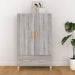 Highboard grå sonoma 70x31x115 cm konstruert tre