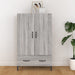 Highboard grå sonoma 70x31x115 cm konstruert tre