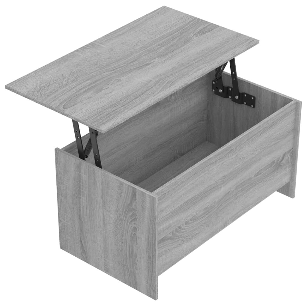 Salongbord grå sonoma 102x55,5x52,5 cm konstruert tre