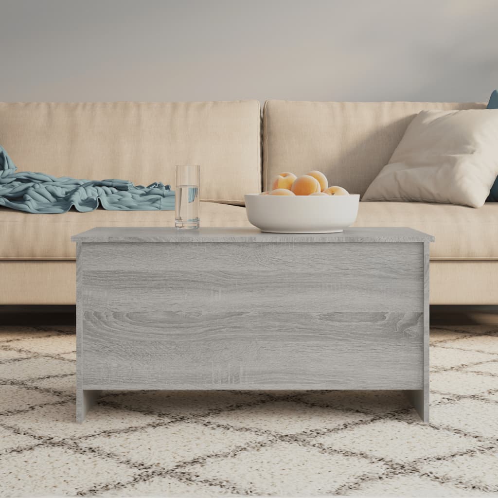 Salongbord grå sonoma 102x55,5x52,5 cm konstruert tre