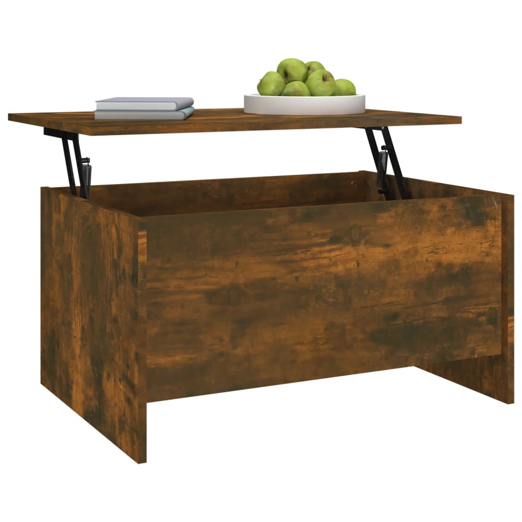 Salongbord røkt eik 80x55,5x41,5 cm konstruert tre