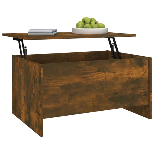 Salongbord røkt eik 80x55,5x41,5 cm konstruert tre