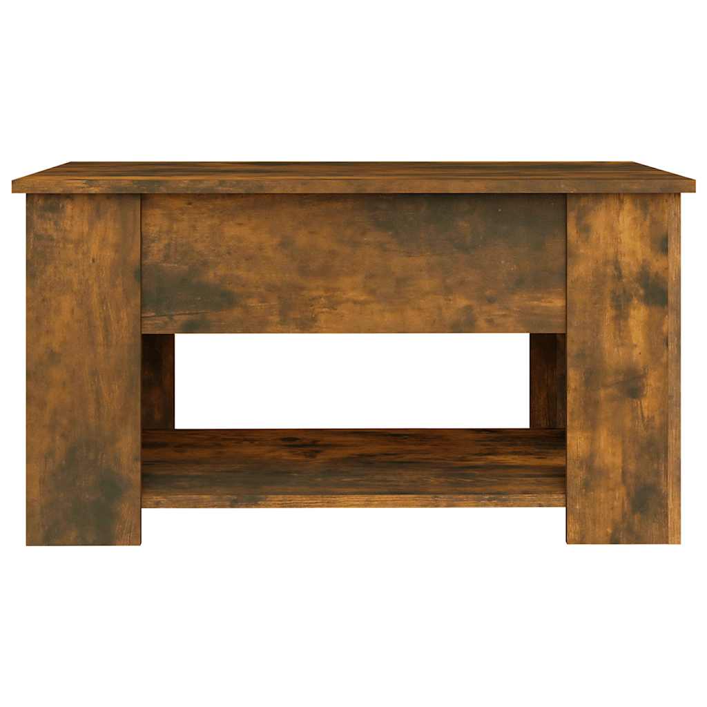 Salongbord røkt eik 79x49x41 cm konstruert tre