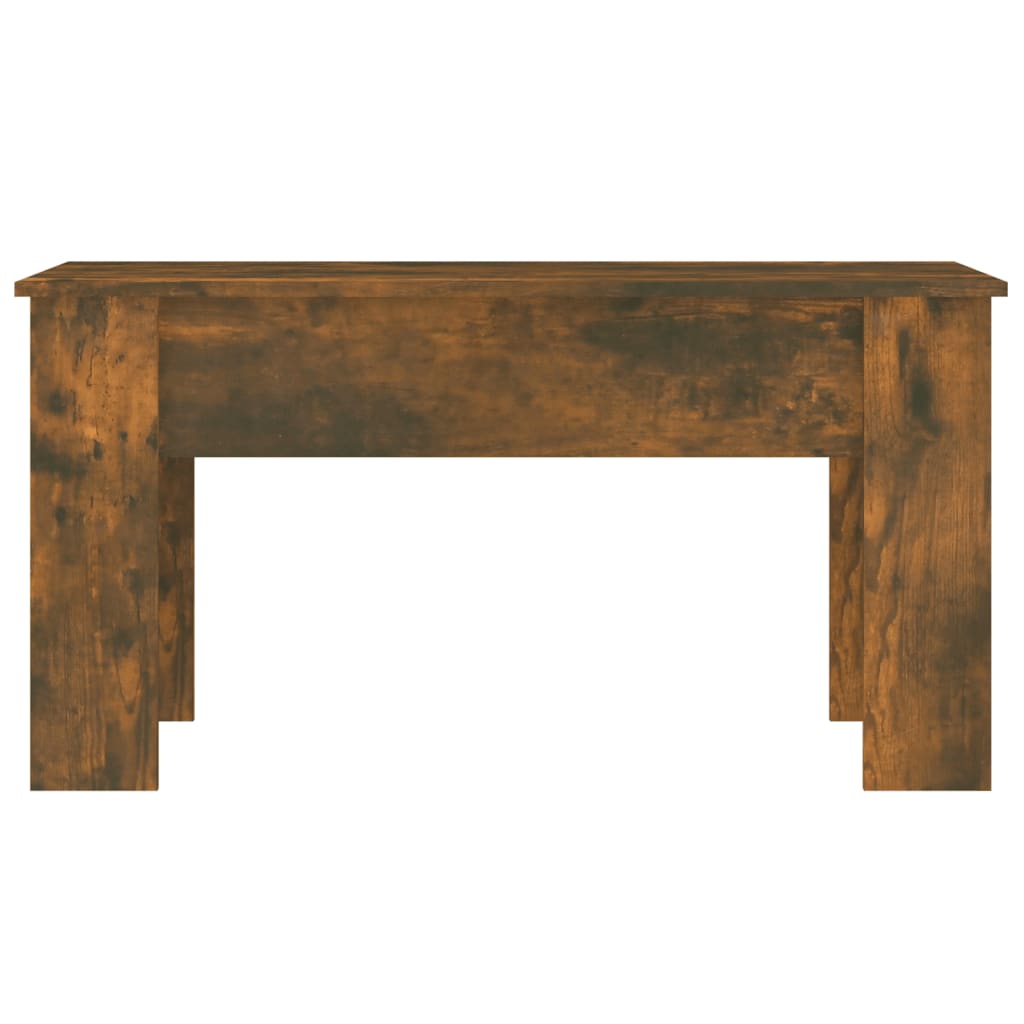 Salongbord røkt eik 101x49x52 cm konstruert tre