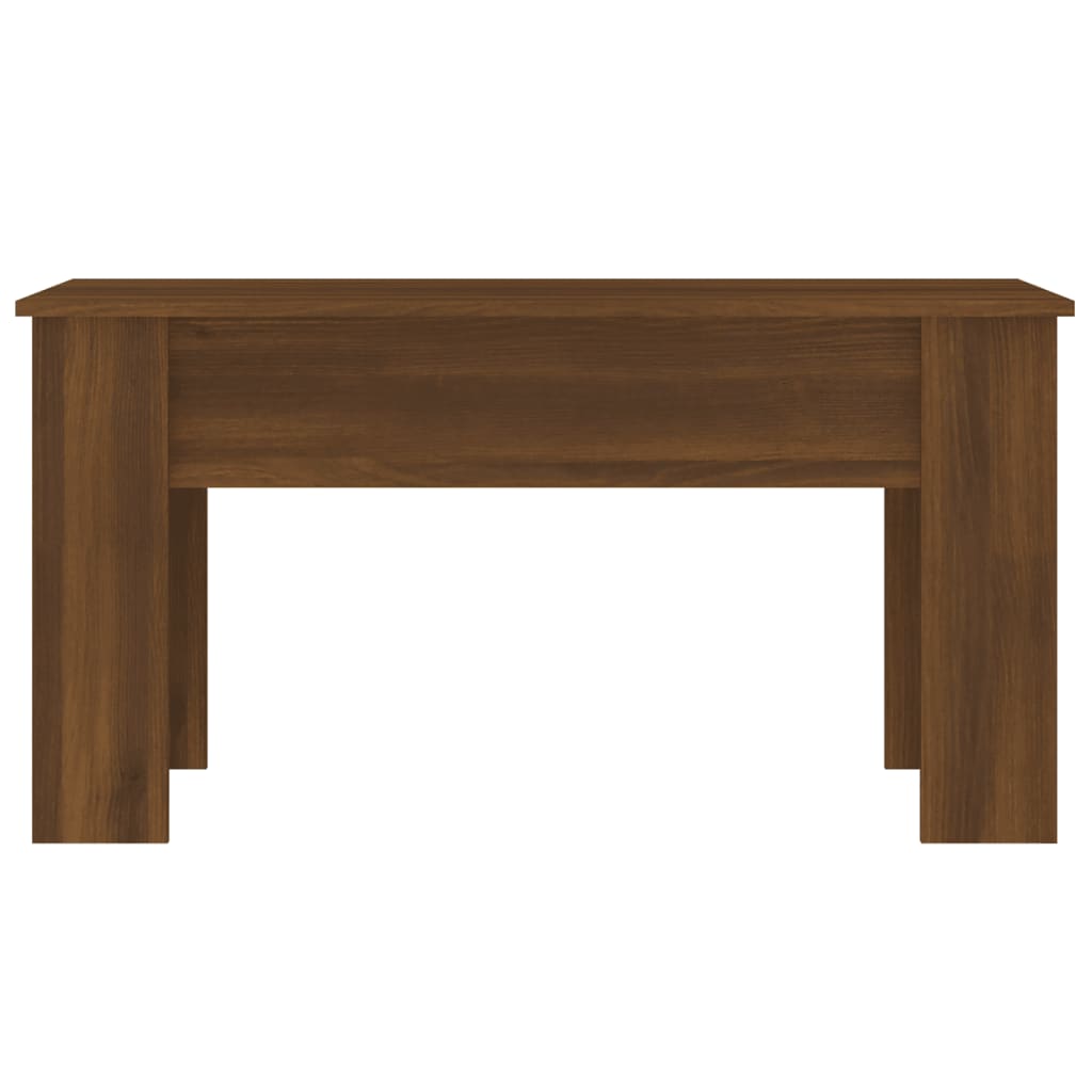 Salongbord brun eik 101x49x52 cm konstruert tre