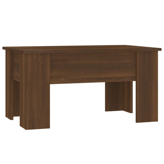 Salongbord brun eik 79x49x41 cm konstruert tre