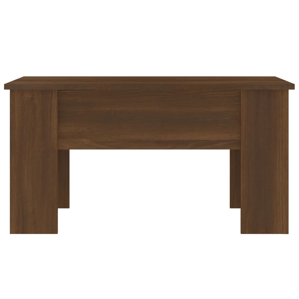 Salongbord brun eik 79x49x41 cm konstruert tre