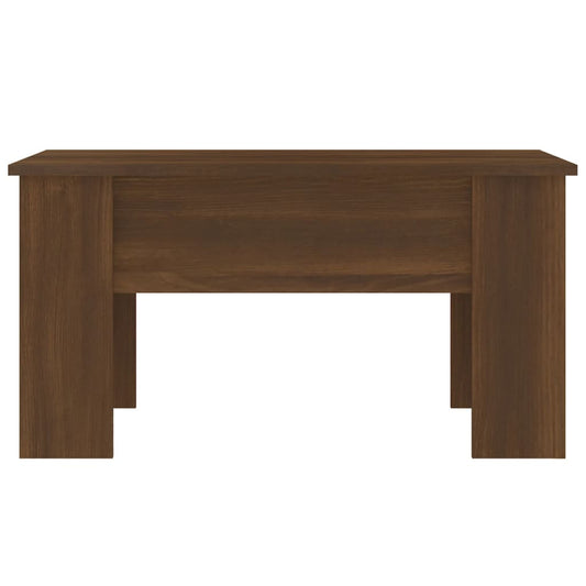 Salongbord brun eik 79x49x41 cm konstruert tre