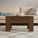Salongbord brun eik 79x49x41 cm konstruert tre