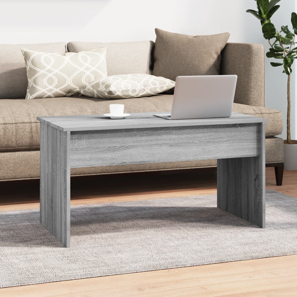 Salongbord grå sonoma 102x50,5x52,5 cm konstruert tre