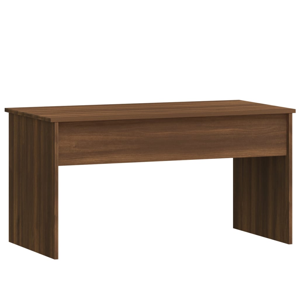 Salongbord brun eik 102x50,5x52,5 cm konstruert tre