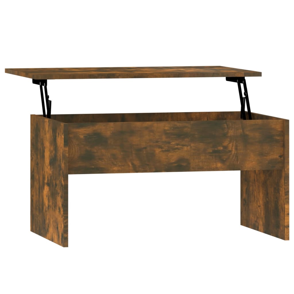 Salongbord røkt eik 80x50,5x41,5 cm konstruert tre