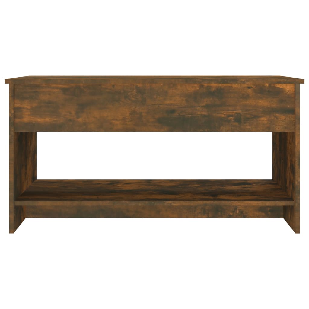 Salongbord røkt eik 102x50x52,5 cm konstruert tre