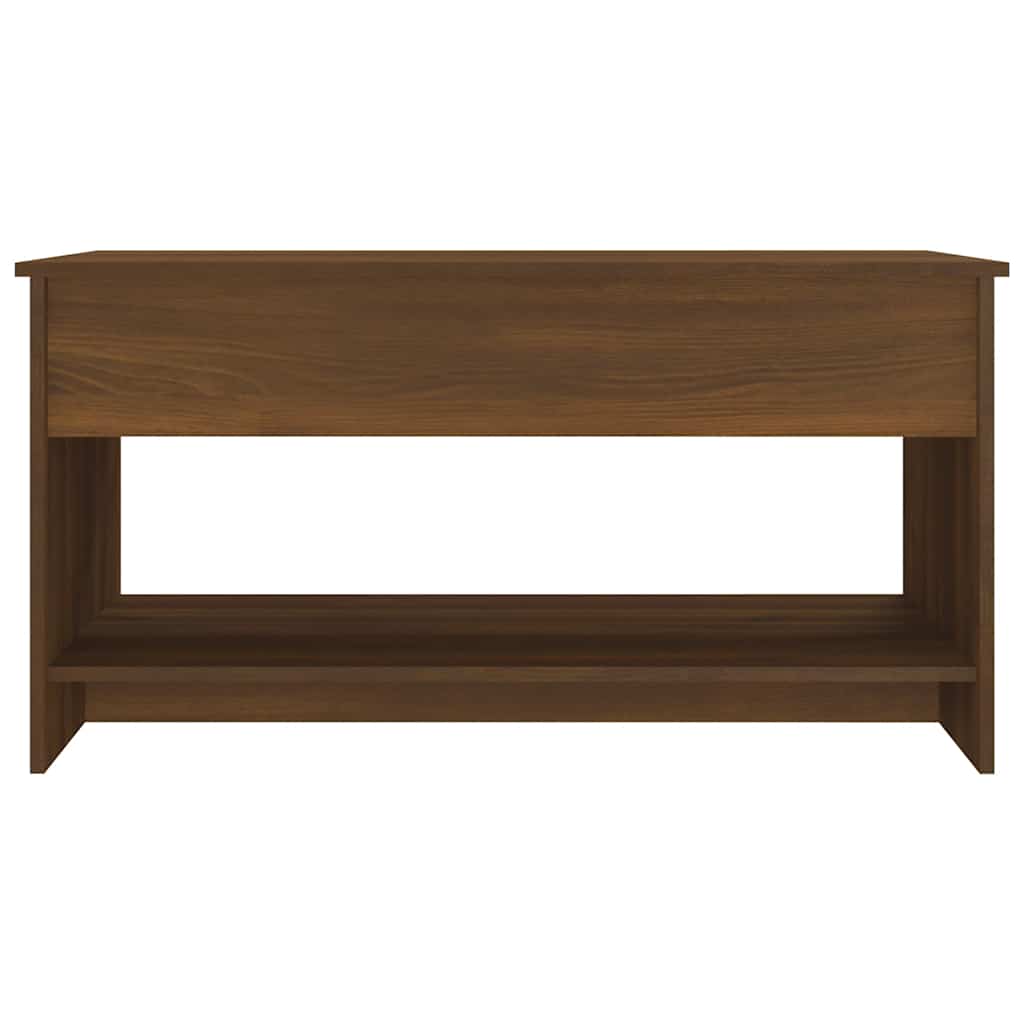 Salongbord brun eik 102x50x52,5 cm konstruert tre