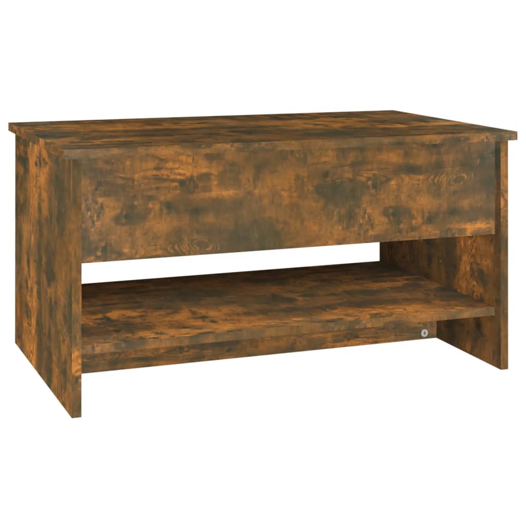 Salongbord røkt eik 80x50x40 cm konstruert tre