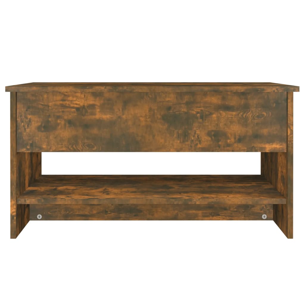 Salongbord røkt eik 80x50x40 cm konstruert tre