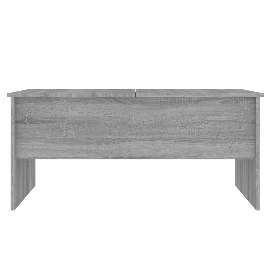 Salongbord grå sonoma 102x50,5x46,5 cm konstruert tre