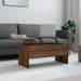 Salongbord brun eik 102x50,5x46,5 cm konstruert tre