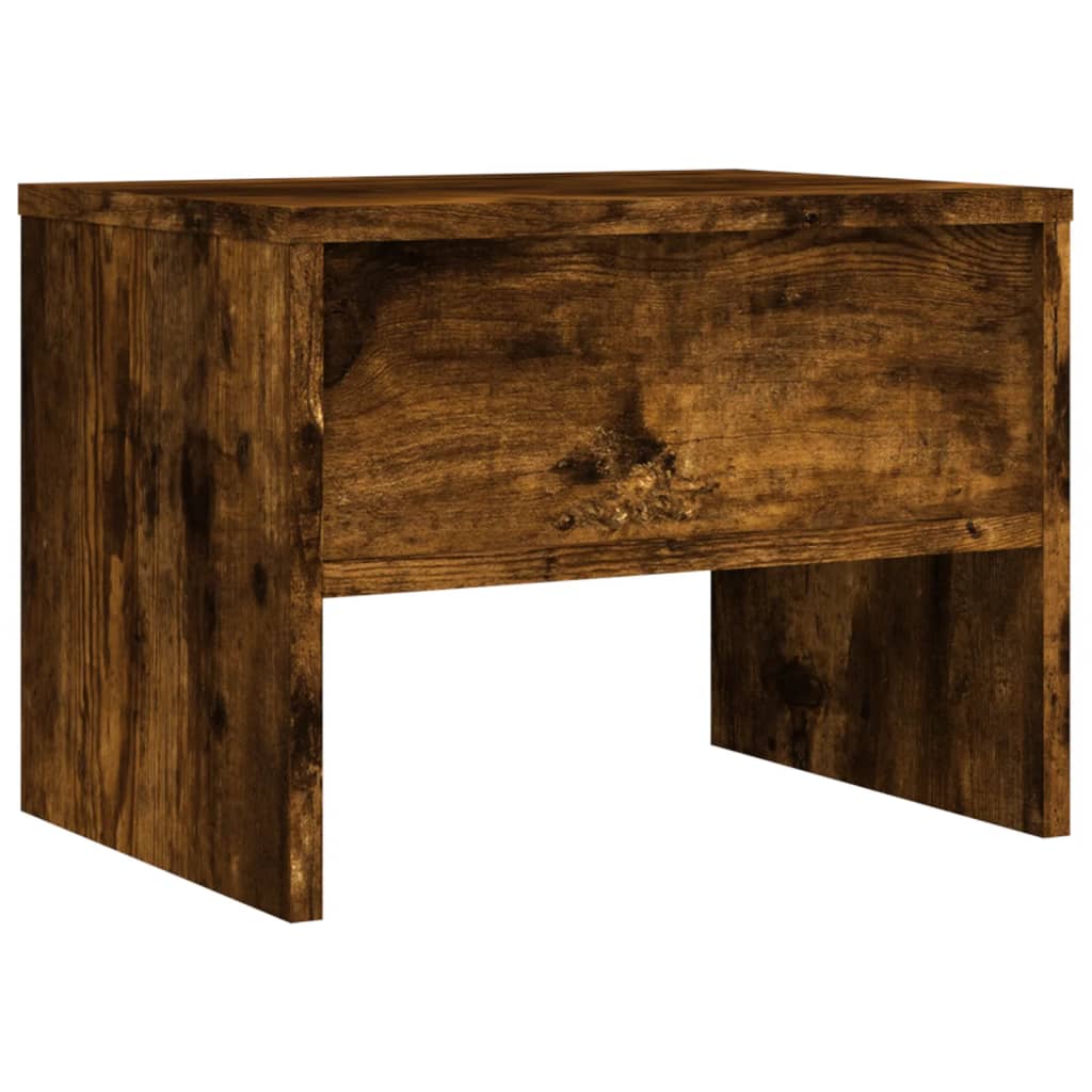 Nattbord røkt eik 40x30x30 cm konstruert tre