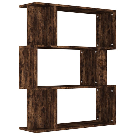 Bokhylle/romdeler røkt eik 80x24x96 cm konstruert tre