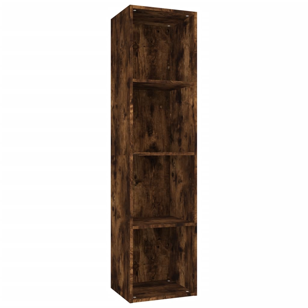 Bokhylle/TV-benk røkt eik 36x30x143 cm konstruert tre