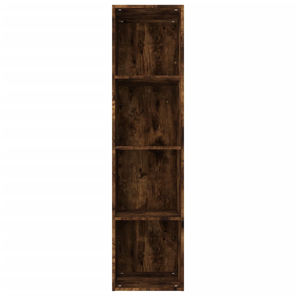Bokhylle/TV-benk røkt eik 36x30x143 cm konstruert tre