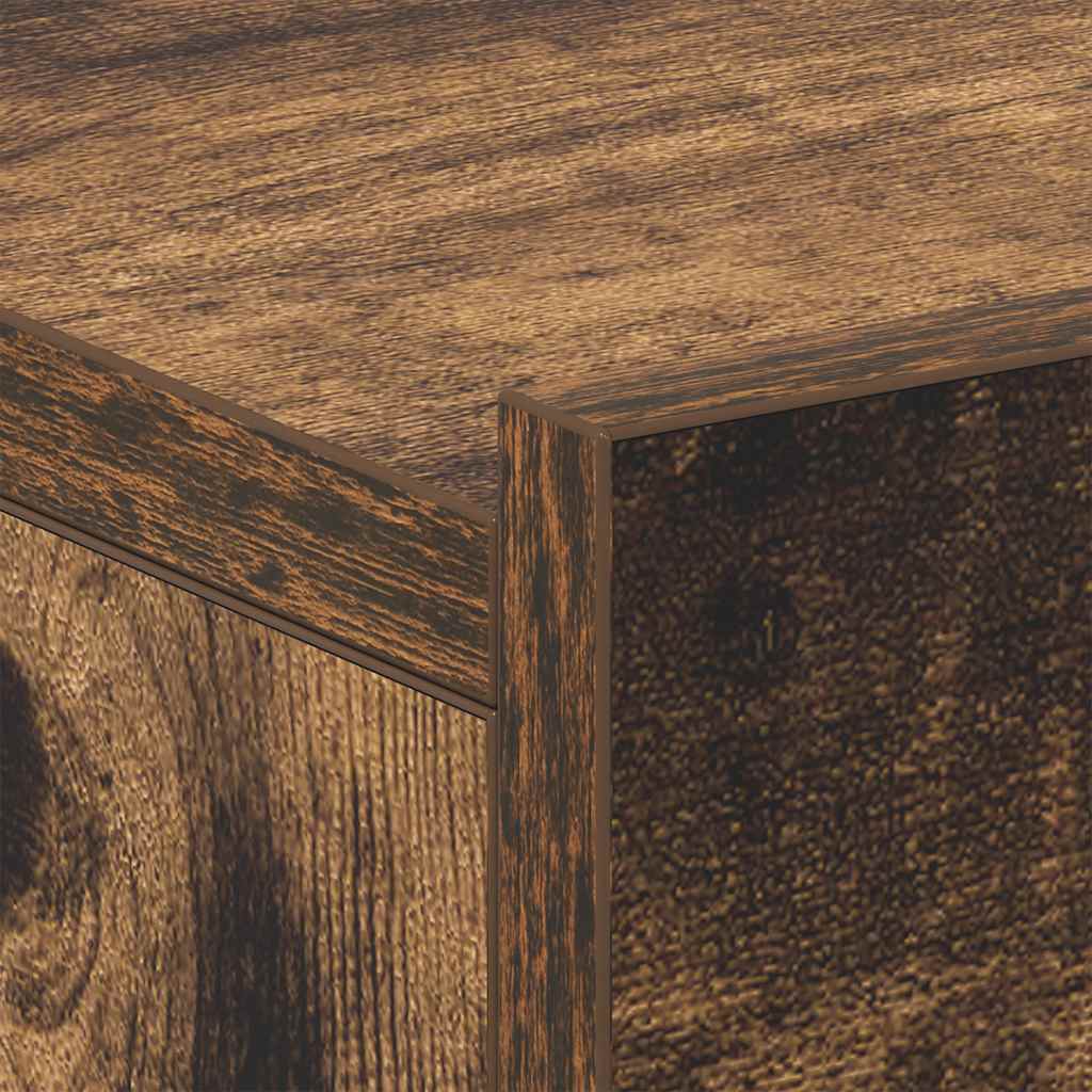 Flytende nattbord røkt eik 40x30x15 cm konstruert tre vidaXL