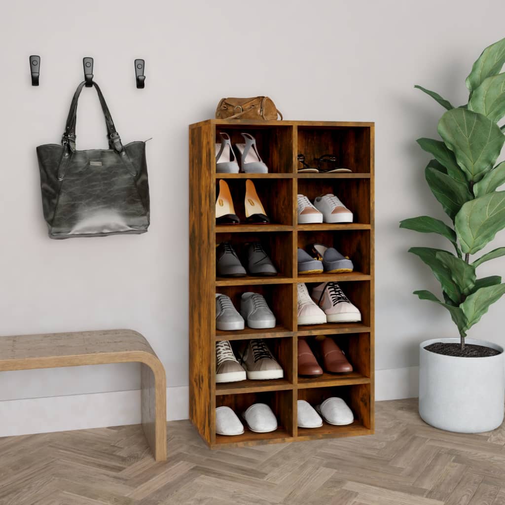 Skohylle sonoma eik 54x34x100,5 cm konstruert tre