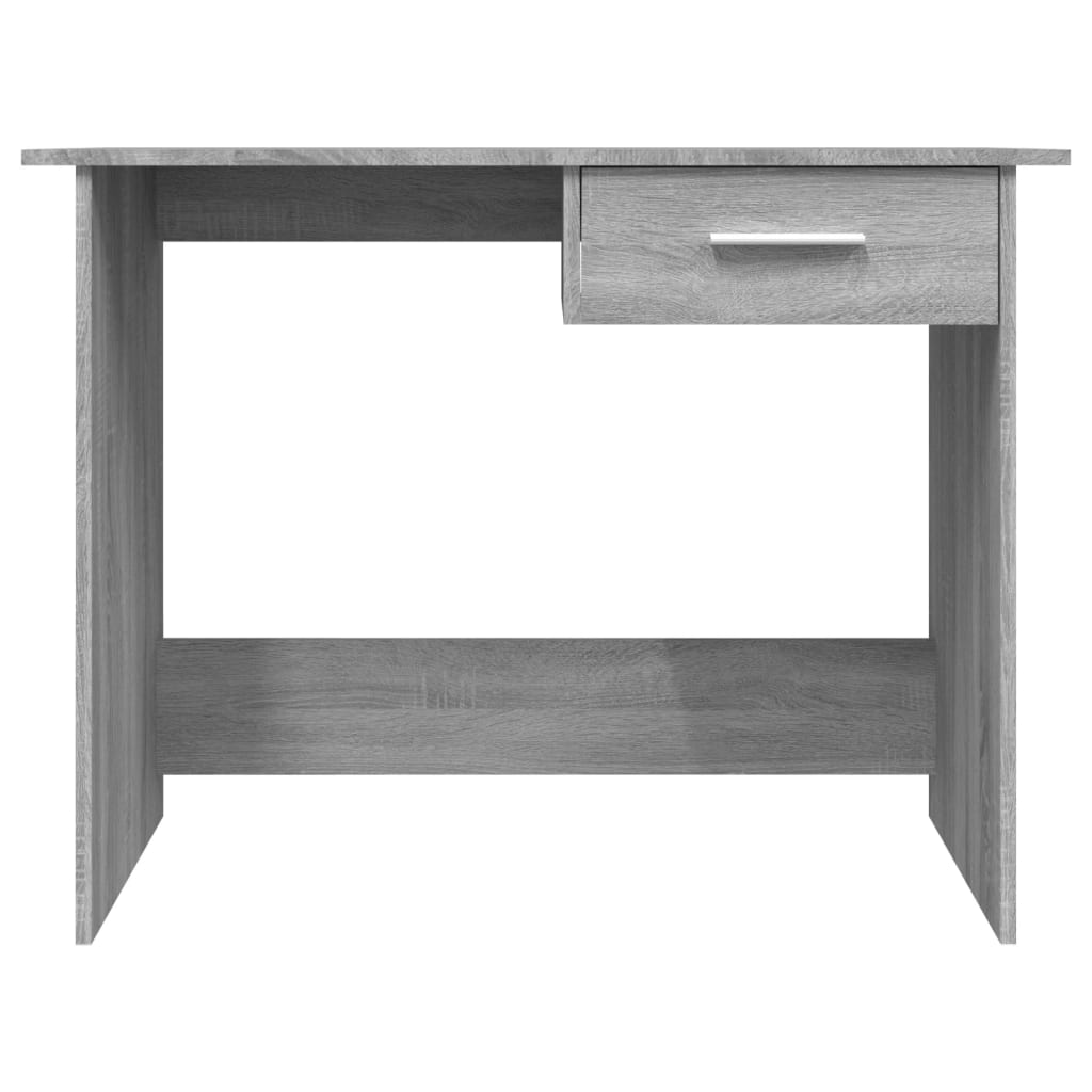 Skrivebord grå sonoma 100x50x76 cm konstruert tre