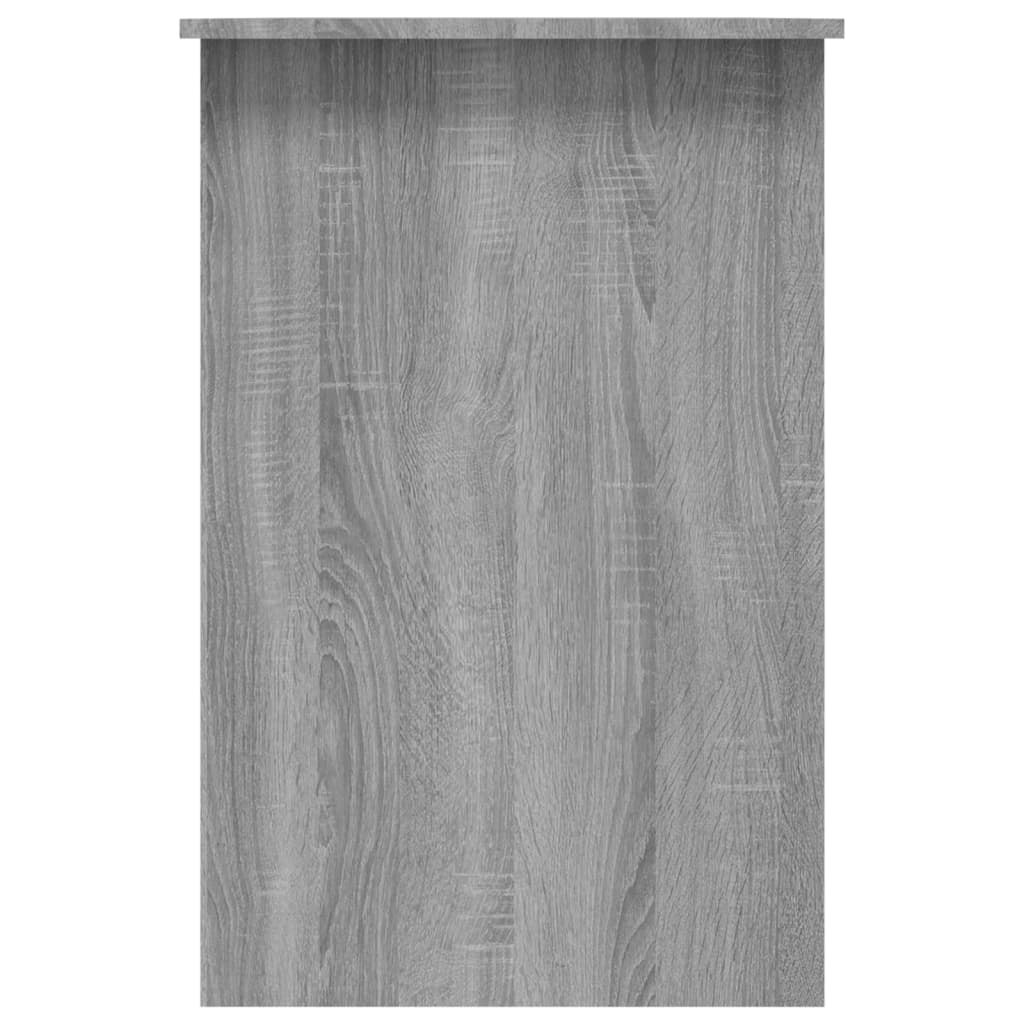 Skrivebord grå sonoma 100x50x76 cm konstruert tre