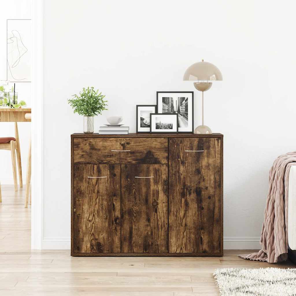 Skjenk røkt eik 88x30x70 cm konstruert tre