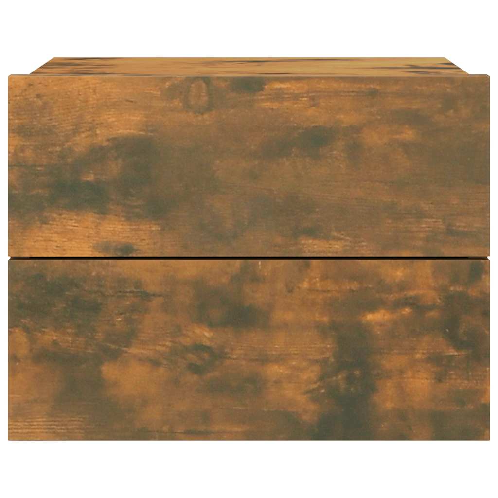 Nattbord røkt eik 40x30x30 cm konstruert tre