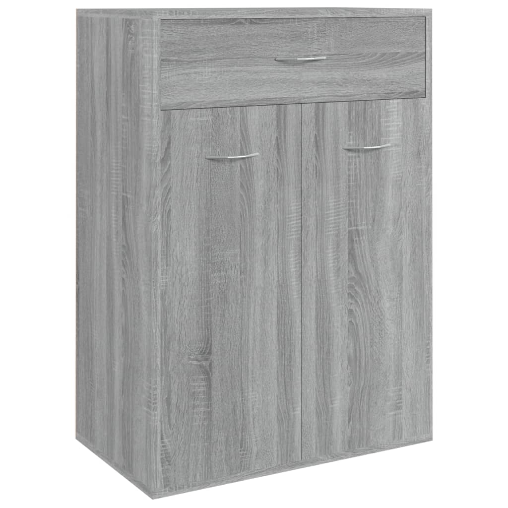 Skoskap grå sonoma 60x35x84 cm konstruert tre