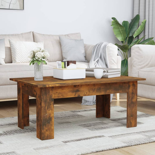 Salongbord røkt eik 100x60x42 cm konstruert tre