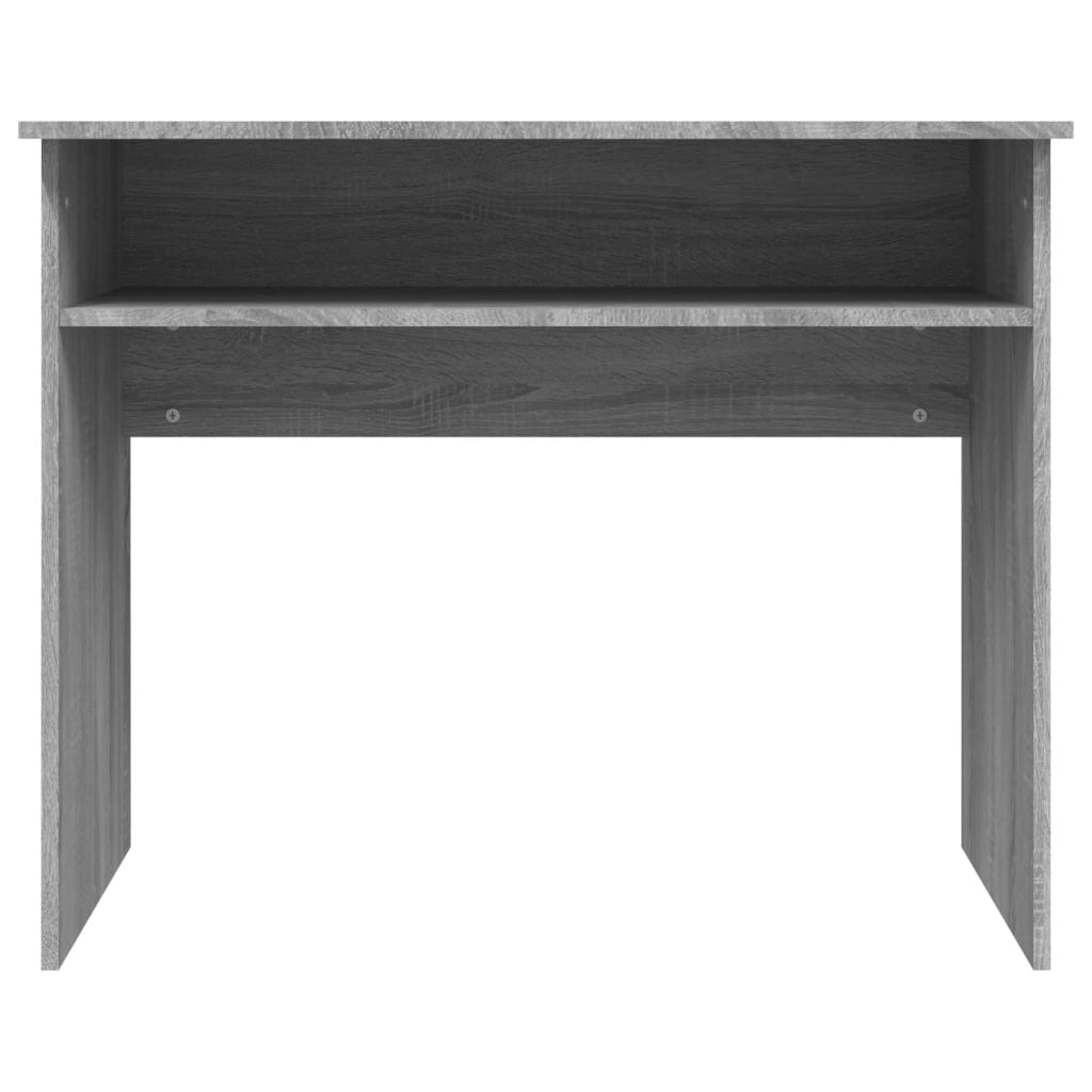 Skrivebord grå sonoma 90x50x74 cm konstruert tre