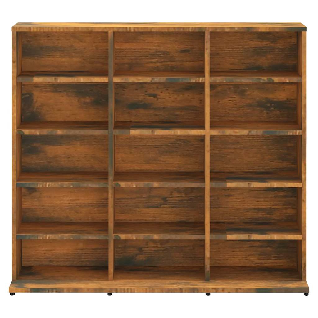CD-skap røkt eik 100x23x89,5 cm konstruert tre