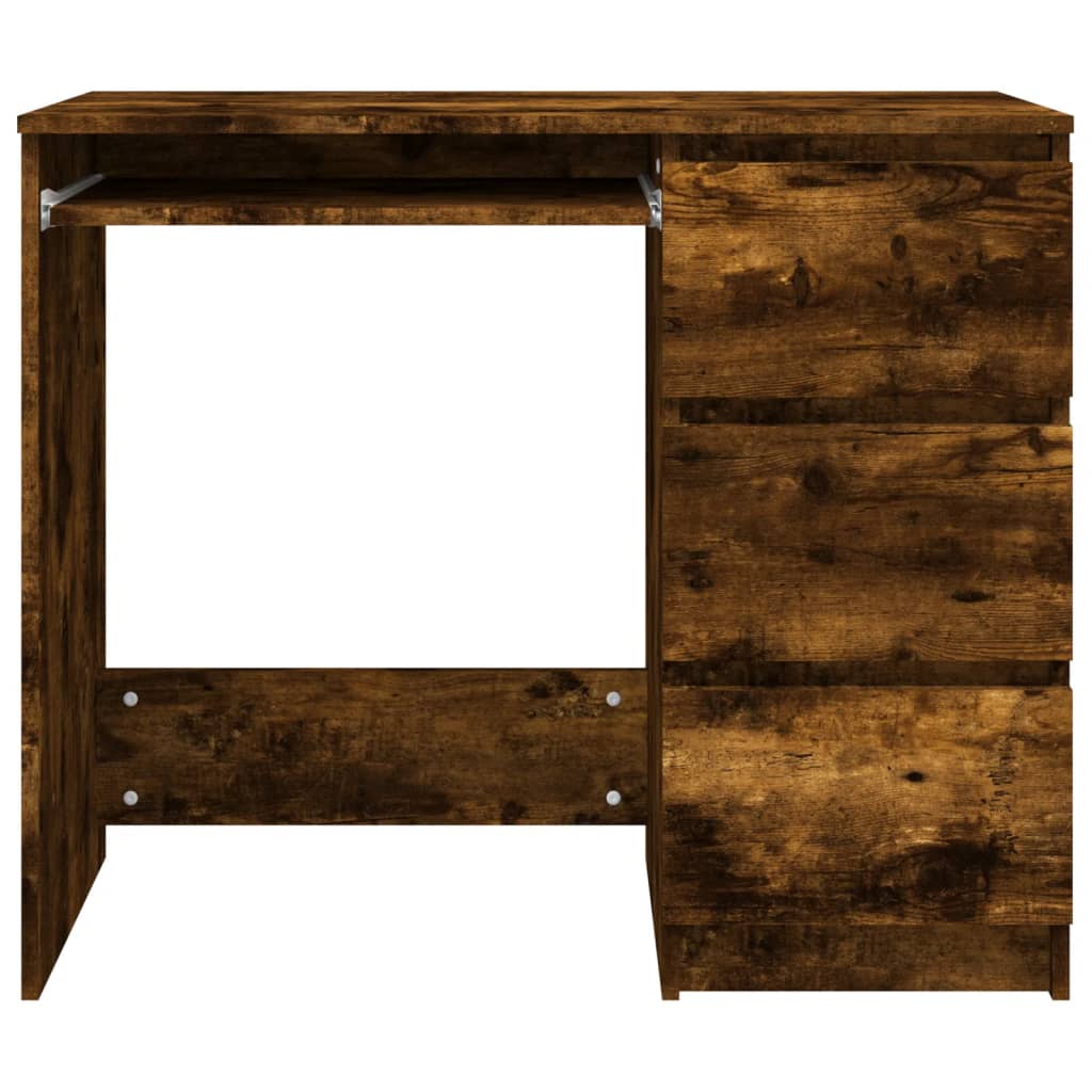 Skrivebord røkt eik 90x45x76 cm konstruert tre