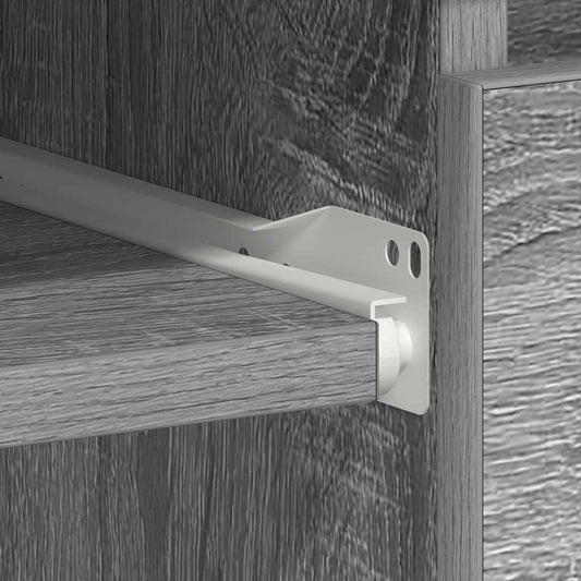 Skrivebord grå sonoma 90x45x76 cm konstruert tre vidaXL